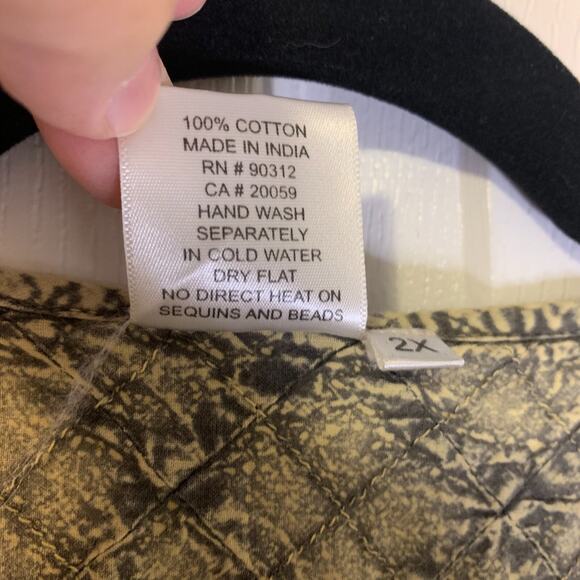 Parsley & Sage Shift Dress Women's Plus Size 2X 100% Cotton Peasant Lagenlook - Picture 8 of 8